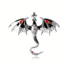 Enamel Fly Dragon Brooch Animal Pin Jewelry Couple Brooch Accessories