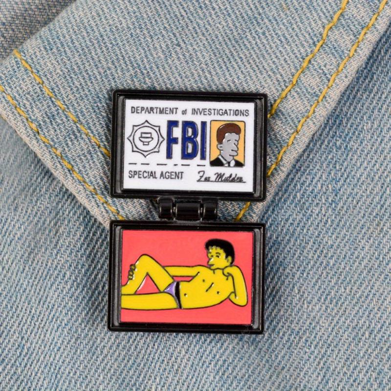Funny Letter Brooch Pin for Men
