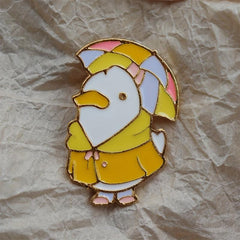 Duck Enamel Brooch for Men - Anime Cartoon Design