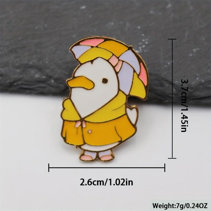 Duck Enamel Brooch for Men - Anime Cartoon Design