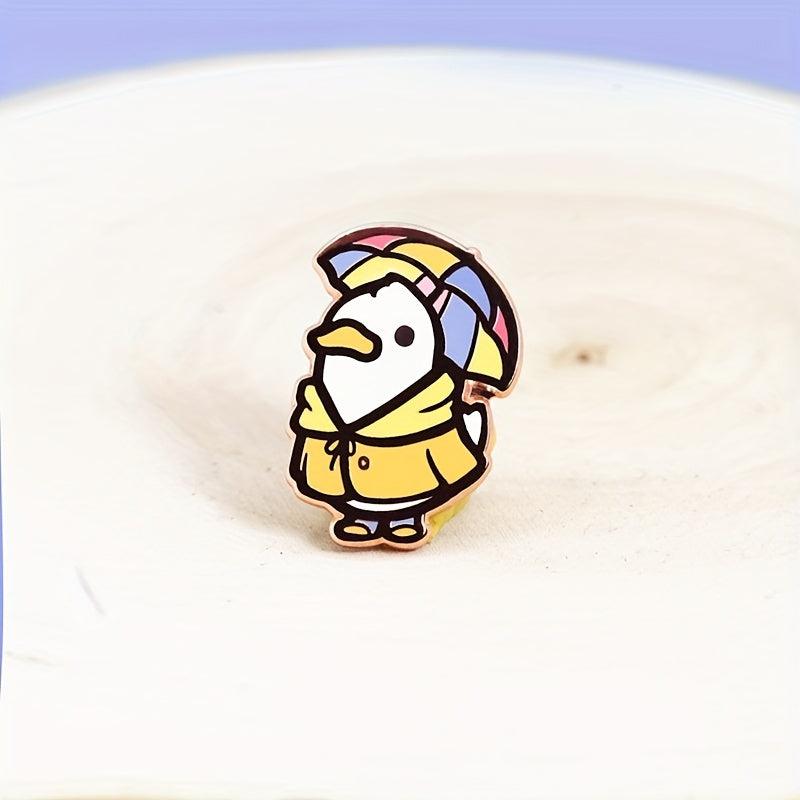 Duck Enamel Brooch for Men - Anime Cartoon Design