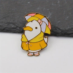 Duck Enamel Brooch for Men - Anime Cartoon Design