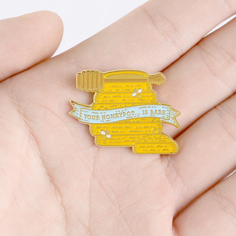 Wild Bee Jar Student Brooch For Men Creative Gift For Men