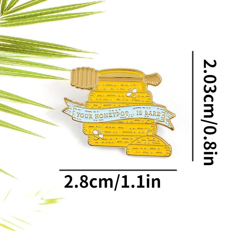 Wild Bee Jar Student Brooch For Men Creative Gift For Men