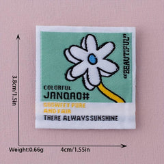 3PCS Colorful Flower Patches For Girls - Sew/Iron Functional Patch