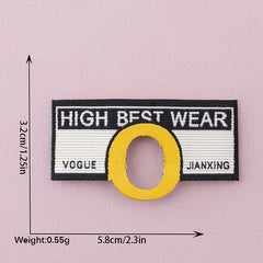 3PCS DIY 3D Printing Letter Patches For Girls