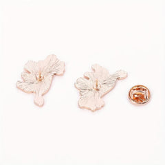 Pink Cow Brooch Metal Lapel Pin Accessories Cartoon Jewelry