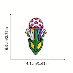 8pcs Bear Embroidered Patches DIY Crafts Clothing Jacket Jean