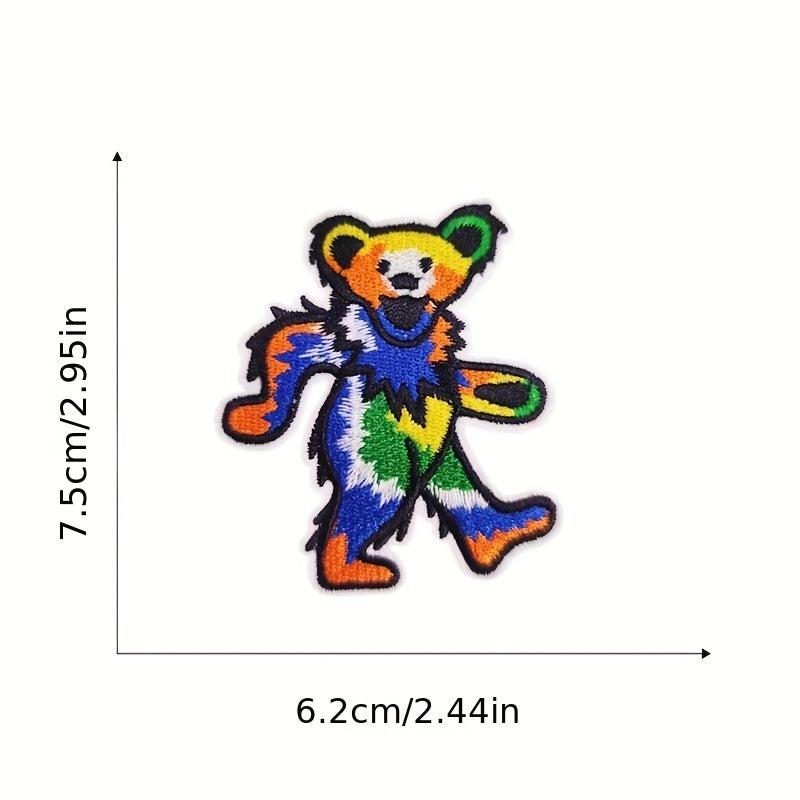 8pcs Bear Embroidered Patches DIY Crafts Clothing Jacket Jean