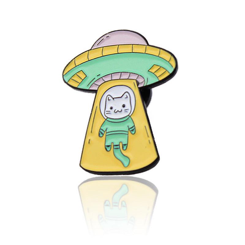 Little Cat Planet Creative Alloy Brooch Pin