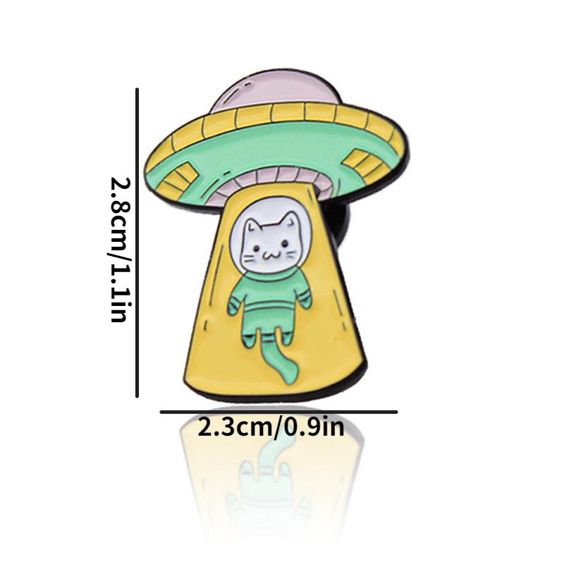 Little Cat Planet Creative Alloy Brooch Pin