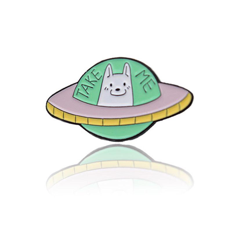 Little Cat Planet Creative Alloy Brooch Pin