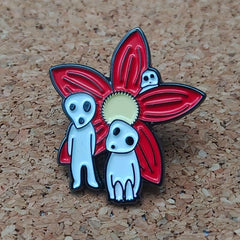 Forest Elf Figurine & Flower Brooch for Men