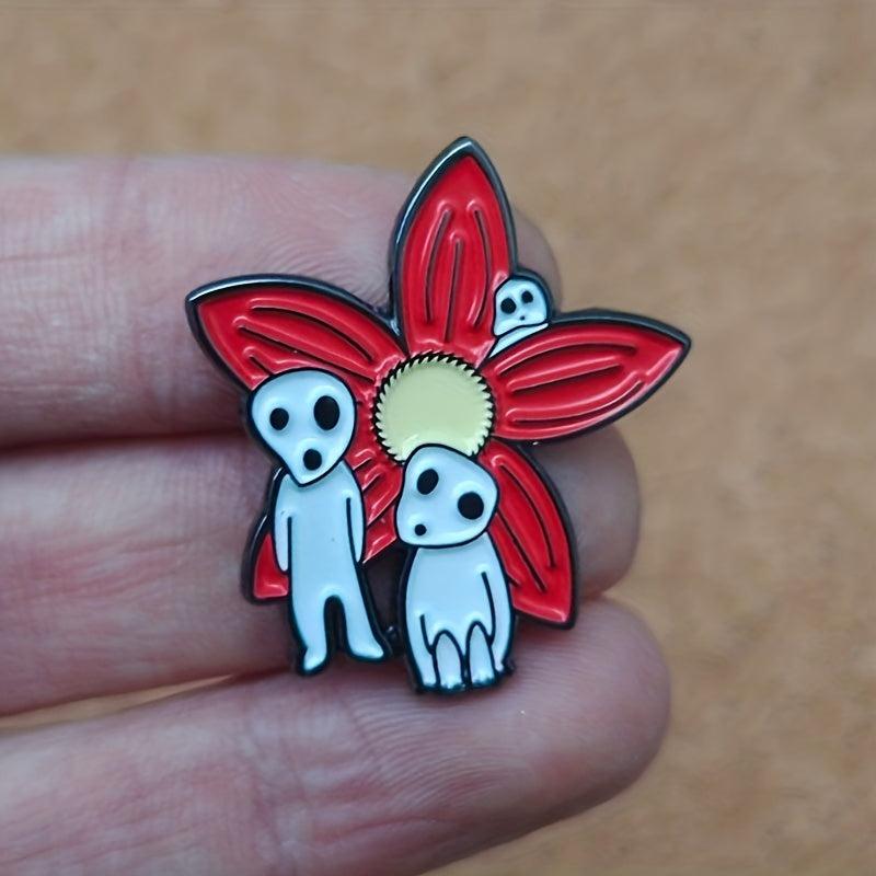 Forest Elf Figurine & Flower Brooch for Men
