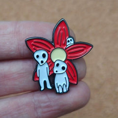 Forest Elf Figurine & Flower Brooch for Men