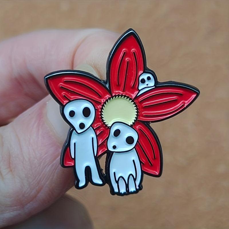 Forest Elf Figurine & Flower Brooch for Men