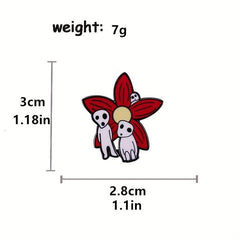 Forest Elf Figurine & Flower Brooch for Men