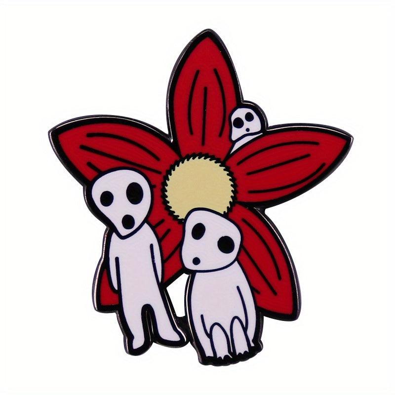 Forest Elf Figurine & Flower Brooch for Men
