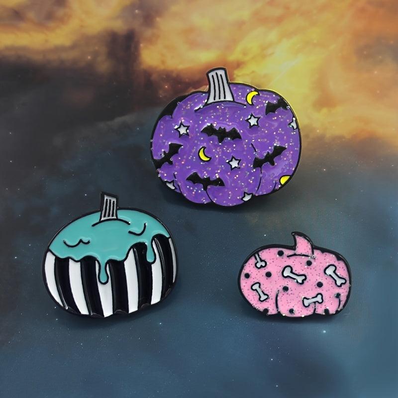 Creative Halloween Pumpkin Brooch for Jeans Backpack