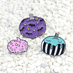 Creative Halloween Pumpkin Brooch for Jeans Backpack