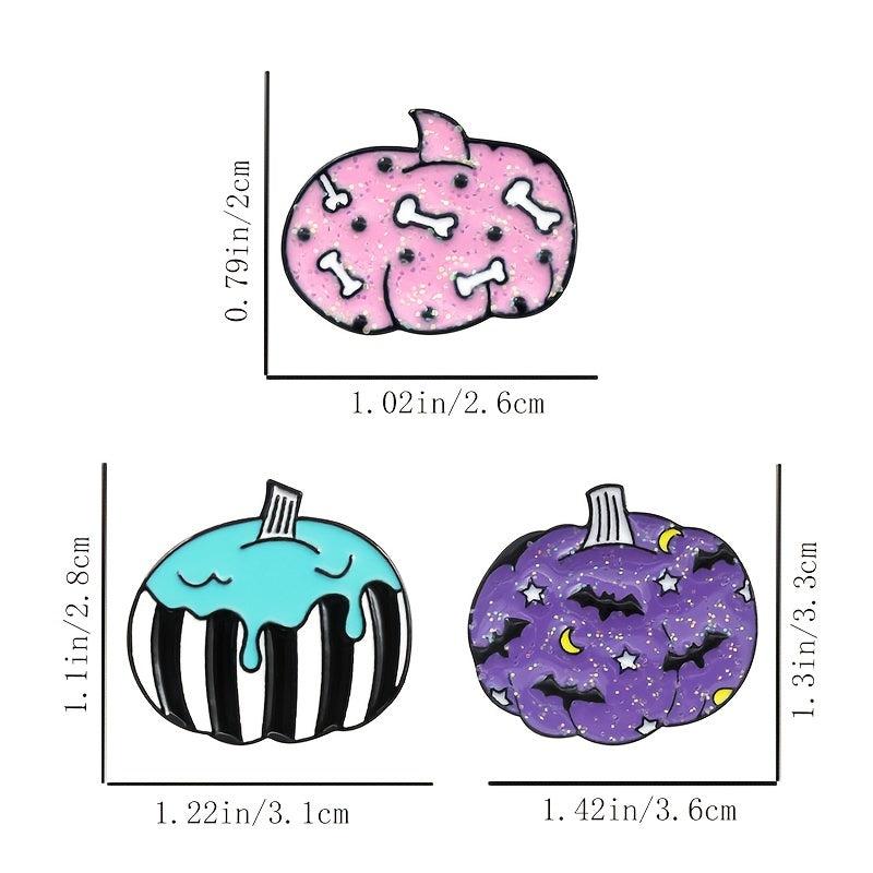 Creative Halloween Pumpkin Brooch for Jeans Backpack