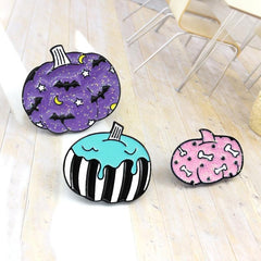Creative Halloween Pumpkin Brooch for Jeans Backpack