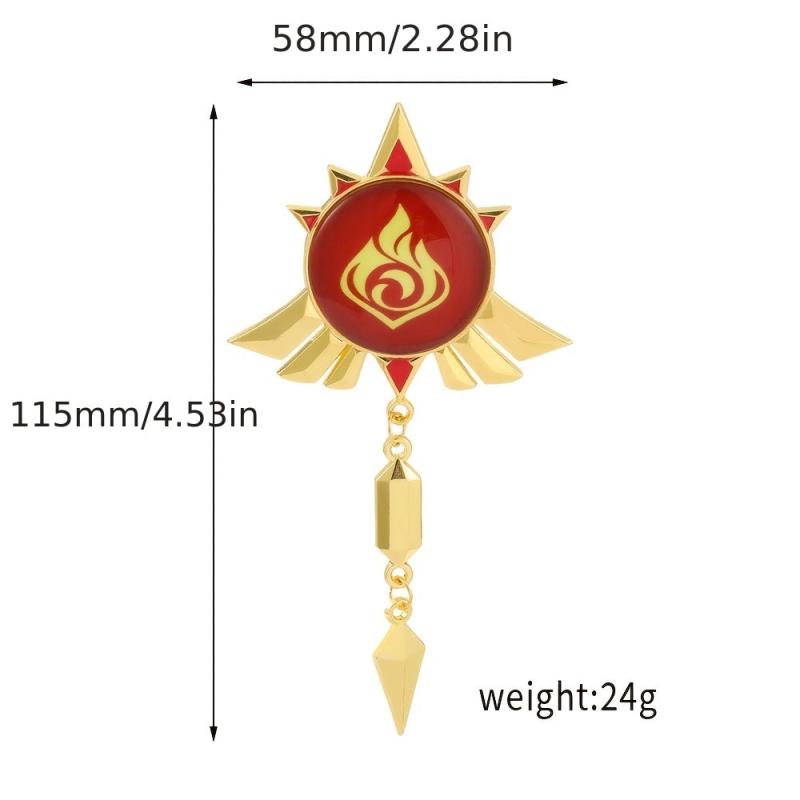 Anime Luminous God's Eye Brooch