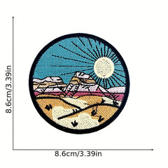 13pcs Shanhe Iron On Patches For Men Sew On Embroidered Applique Repair Patch