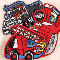 5pcs Boys Engineering Car DIY Patch for Clothes Backpack