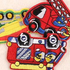 5pcs Boys Engineering Car DIY Patch for Clothes Backpack