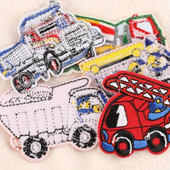 5pcs Boys Engineering Car DIY Patch for Clothes Backpack