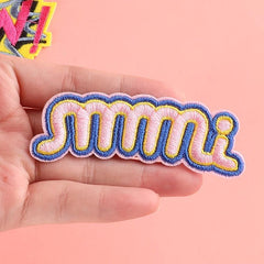 6pcs Cartoon Letter Embroidered Patches DIY Jacket Accessories