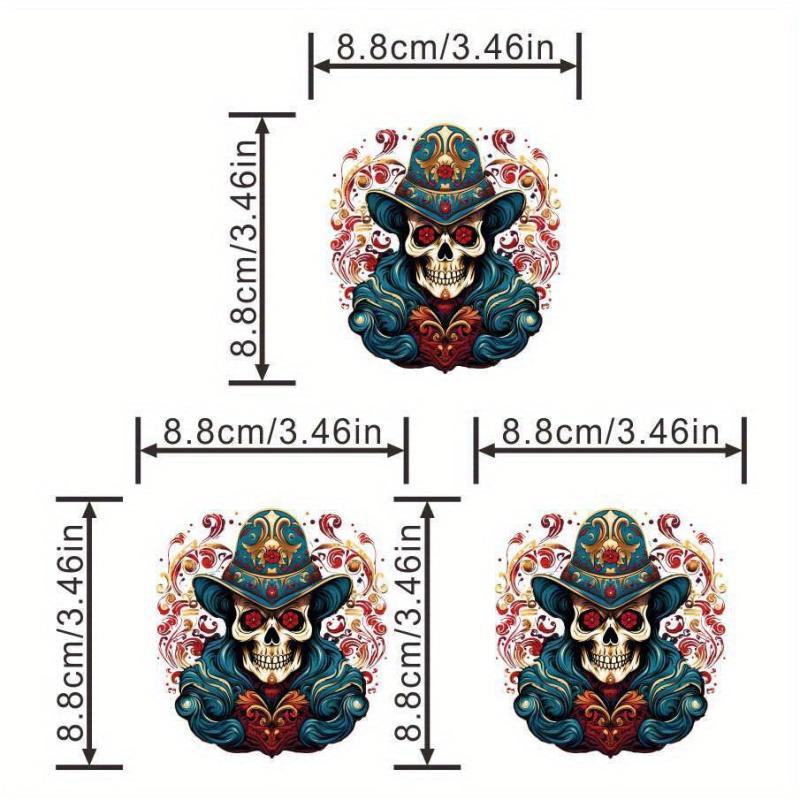 Skull Magician Iron On Patch For Men