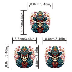 Skull Magician Iron On Patch For Men