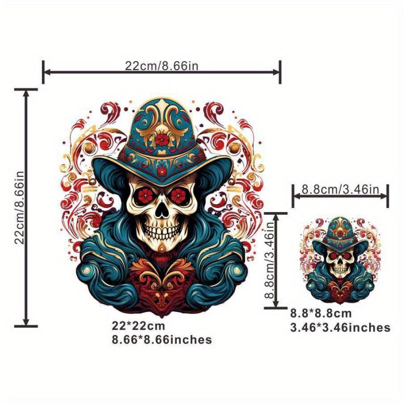 Skull Magician Iron On Patch For Men
