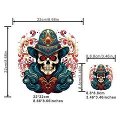 Skull Magician Iron On Patch For Men