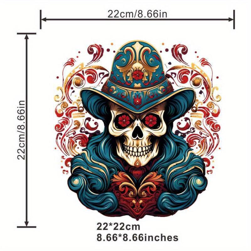 Skull Magician Iron On Patch For Men