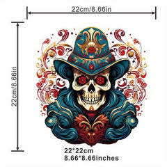 Skull Magician Iron On Patch For Men