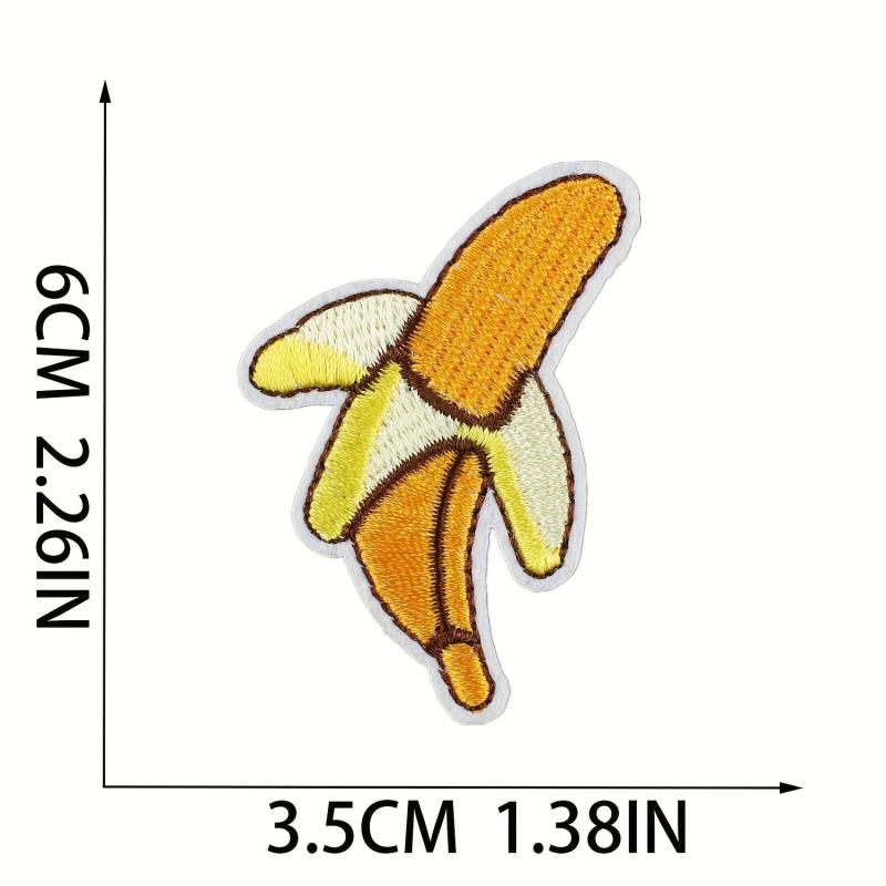 26pcs Fruit Iron On Patches for Girls Sew On Embroidered Applique