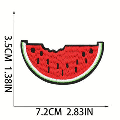 26pcs Fruit Iron On Patches for Girls Sew On Embroidered Applique