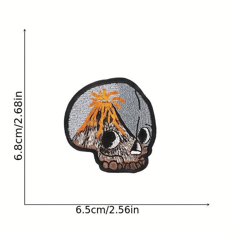 9pcs Skull Iron On Patches Sew On Embroidered Applique Repair Patch DIY Crafts