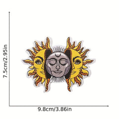 9pcs Skull Iron On Patches Sew On Embroidered Applique Repair Patch DIY Crafts
