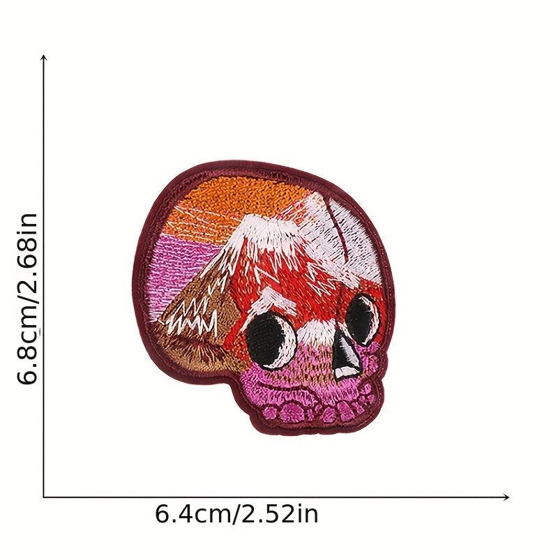 9pcs Skull Iron On Patches Sew On Embroidered Applique Repair Patch DIY Crafts