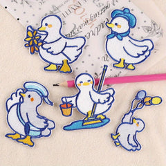 5pcs Duck Embroidery DIY Patch Decorative Accessories For Clothes Backpack Hat