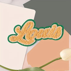 Letter Towel Embroidery Patch for Girls Clothing DIY