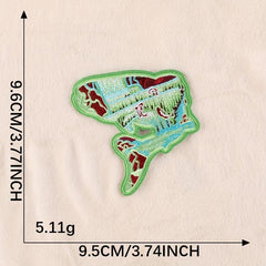 2pcs Boys Tiger Dolphin Embroidery DIY Patch for Clothes Backpack Hat