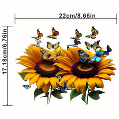 Sunflower Clothes Patches For Men DIY Heat Transfer Stickers T shirt Mask Jeans