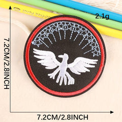 3pcs Round Bird Embroidery Stickers for Clothing Hat