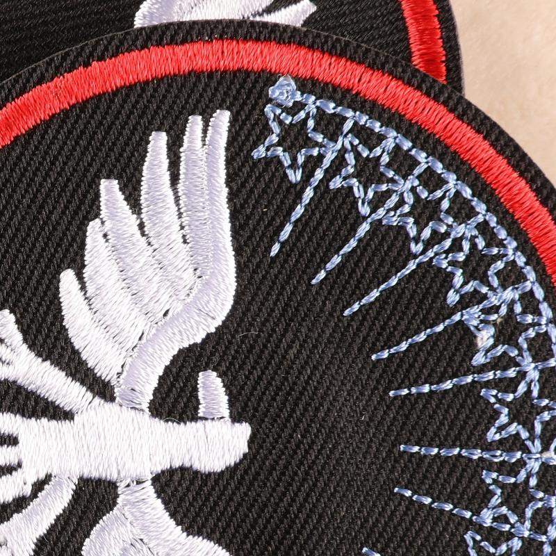 3pcs Round Bird Embroidery Stickers for Clothing Hat