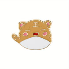 Creative Little Tiger Brooch Cartoon Badge Metal Accessory